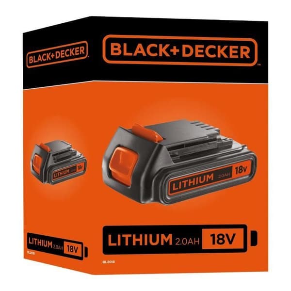 Batteri 18V 2 Ah - BLACK+DECKER - BL2018-XJ - B&D Power Connect