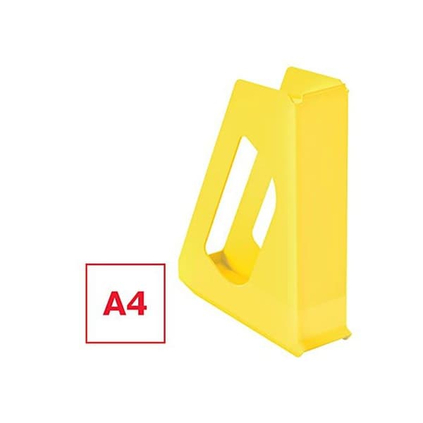 Tidningsställ A4 - Esselte VIVIDA - Robust Plast - Gul - 628216