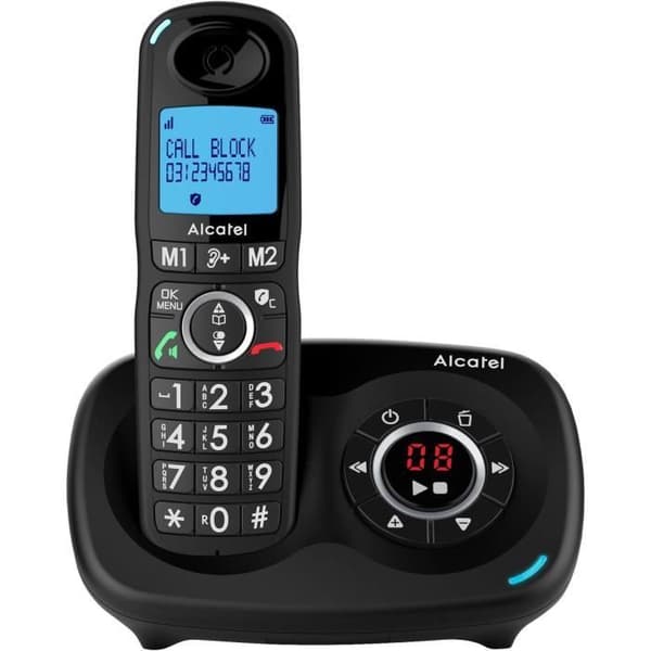 ALCATEL XL595 B Röst Svart