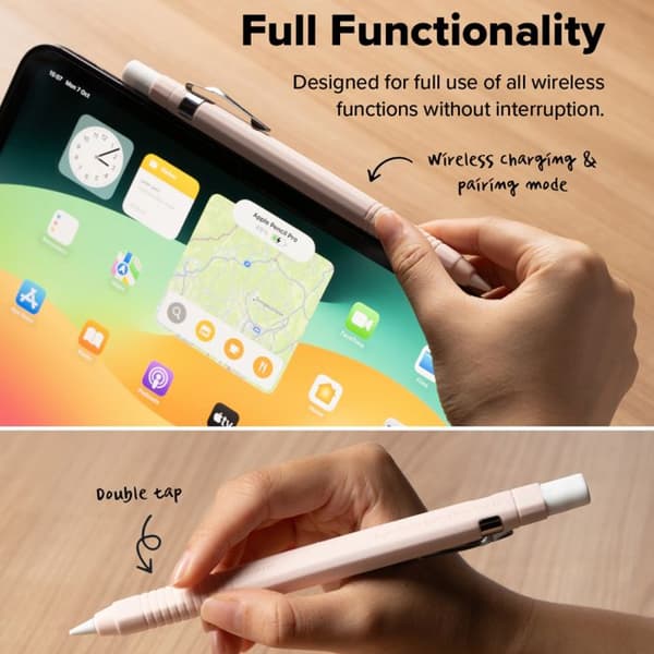 Siliconfodral för Apple Pencil 2:a generationen / Pro - Ringke - Pink Sand