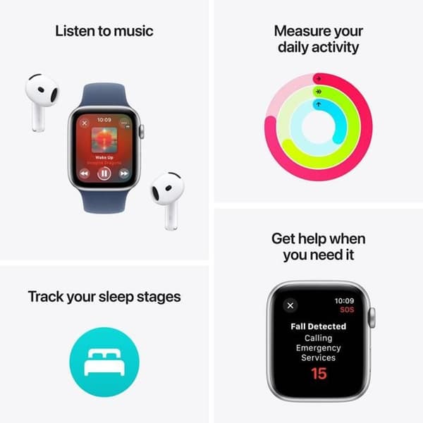 Apple MXEK3QL/A Smartklocka i Stål