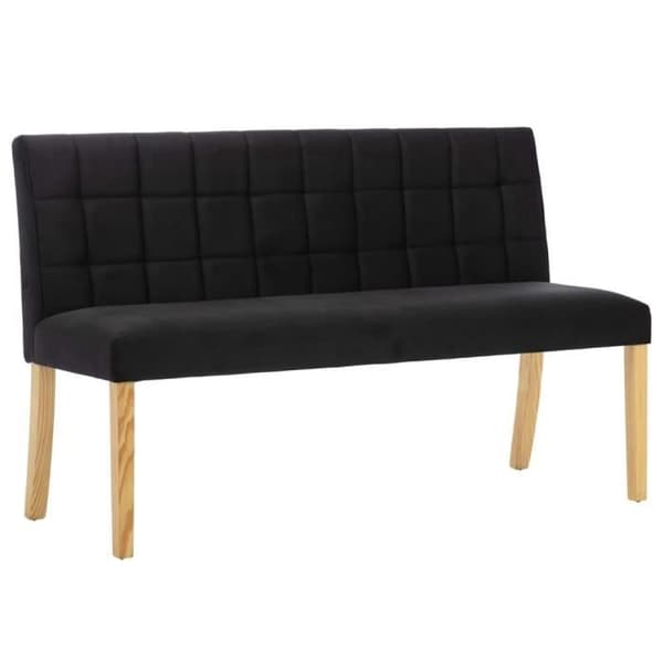 vidaXL Bänk 140 cm Svart sammet