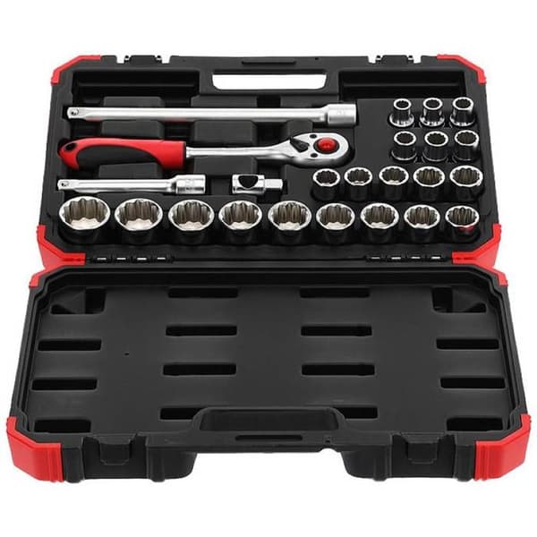 Gedore röd Socket set 1-2", 24 delar - 3300056