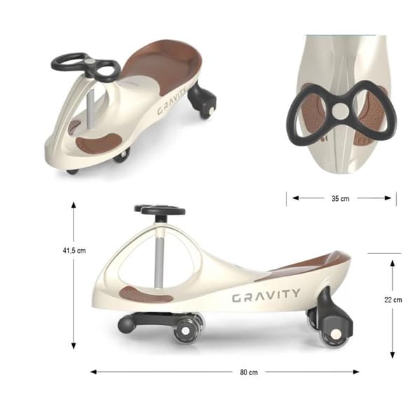 Gravitetsfordon Beige Brun