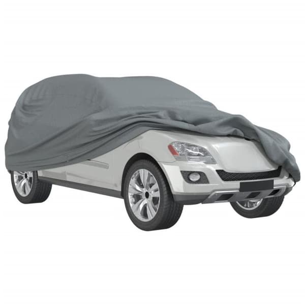 Heltäckande SUV-bilöverdrag grå XL non-woven tyg