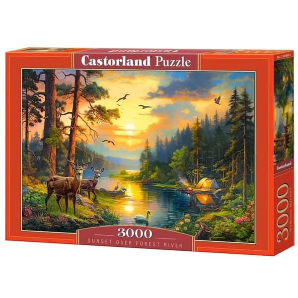 Castorland Solnedgång vid Forest River - 3000 bitar