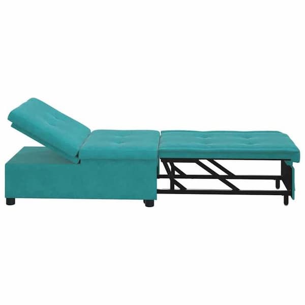 Turkos Sängsoffa 67 x 194 x 38 cm Sammet