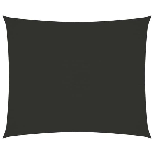 vidaXL Parasol Sail Oxford Tyg Rektangulär 2x3 m Antracit