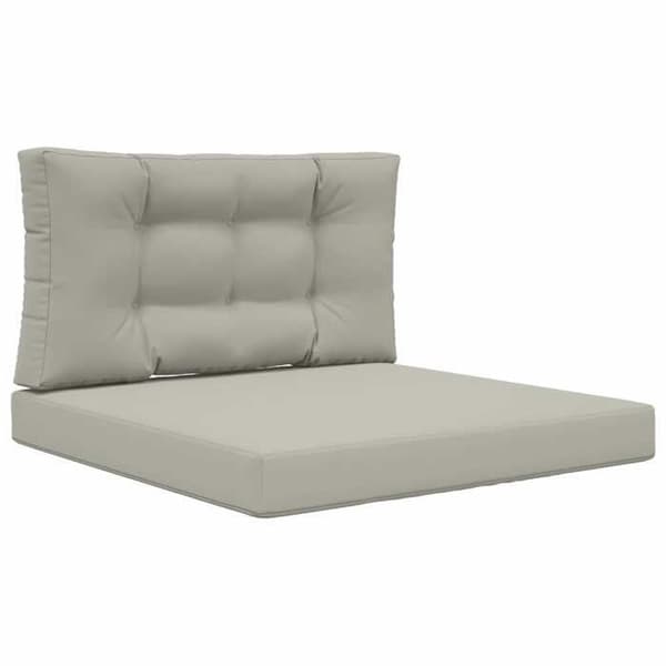vidaXL Utomhussoffkudde 2 st Grå Polyester, Modern skumkudde för utomhus 900847