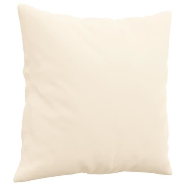 vidaXL Prydnadskuddar 2 st Kräm 40x40 cm Sammet 349493