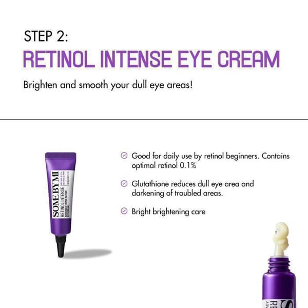 Testkit - SOME BY MI - Retinol Intense - Serum 10 ml - Ögonkräm 10 ml - Parfymfri