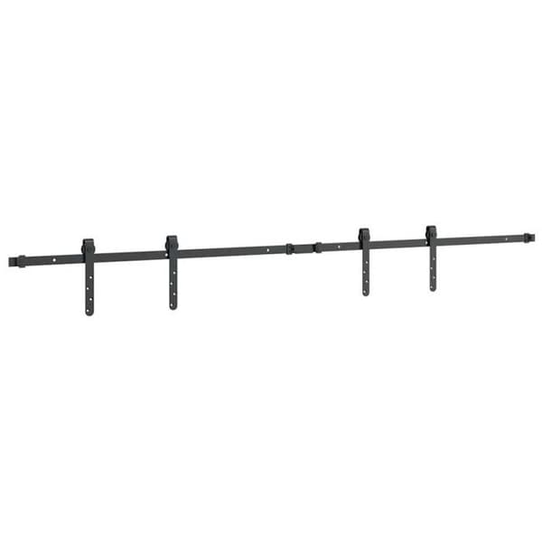 Kit för skjutdörr 183 cm kolstål