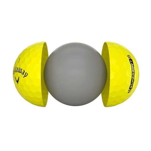 Golfbollar - CALLAWAY - Supersoft - Gul - Unisex - Hög avstånd