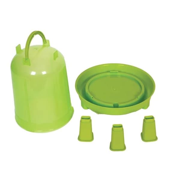 Plast Hönsvattenkopp Eco 5l Grön Med Ben - Gaun