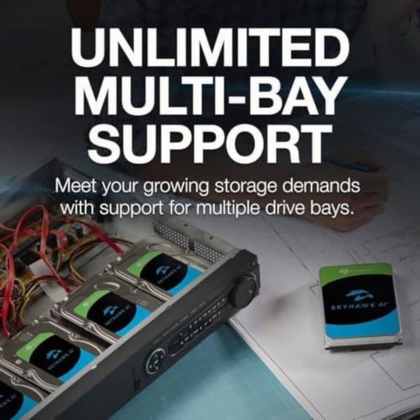 Hårddisk - SEAGATE - SkyHawk AI - 16 TB - SATA 6Gb/s - 3,5 tum
