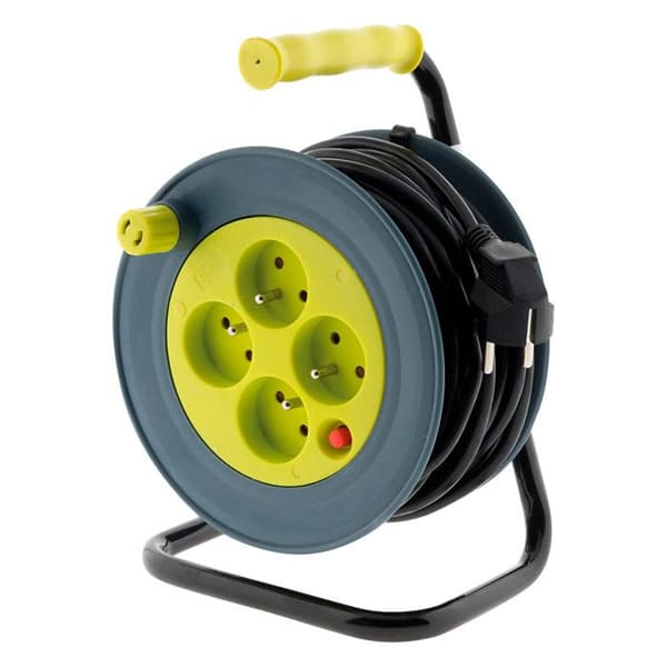 Hushållsrulle 4x2P+T - 15m 3G1mm² - Gul - Zenitech