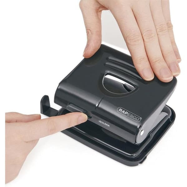 Puncher - RAPESCO - 825 - Metall - 25 ark - Svart