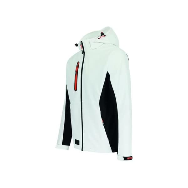Softshell-jacka Herock Trystan - vit/svart