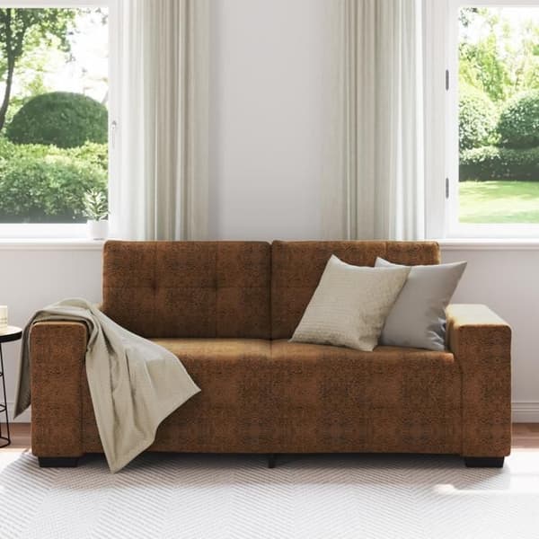 Canapé loveseat Brun 140 cm i konstläder