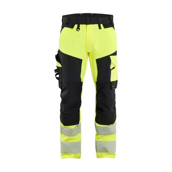 Blaklader Stretch 4D högsynlighet byxor - fluorescerande gul/svart