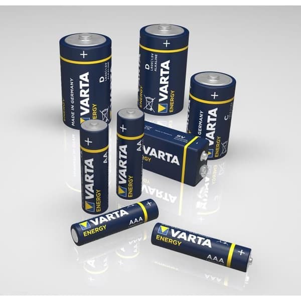 VARTA Pack med 2 alkaliska batterier Energy D (LR20)