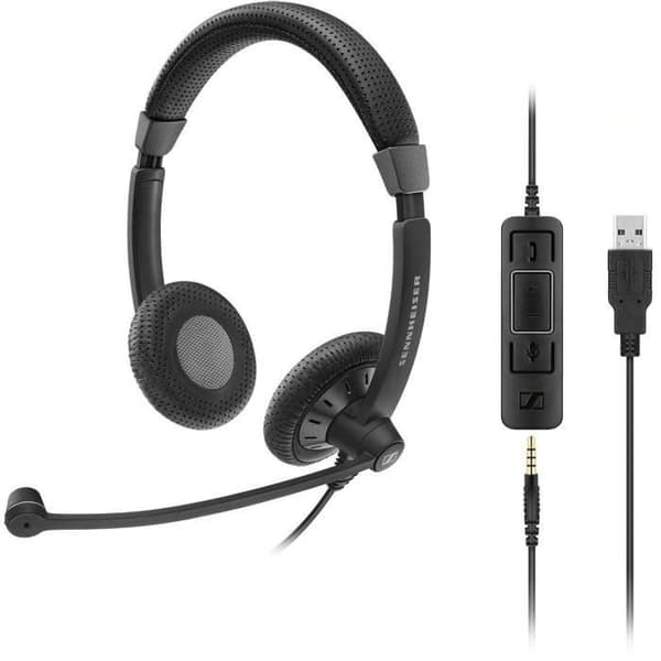 SENNHEISER IMPACT SC 75 USB MS EPOS Headset - On-Ear - Kabelansluten - Svart