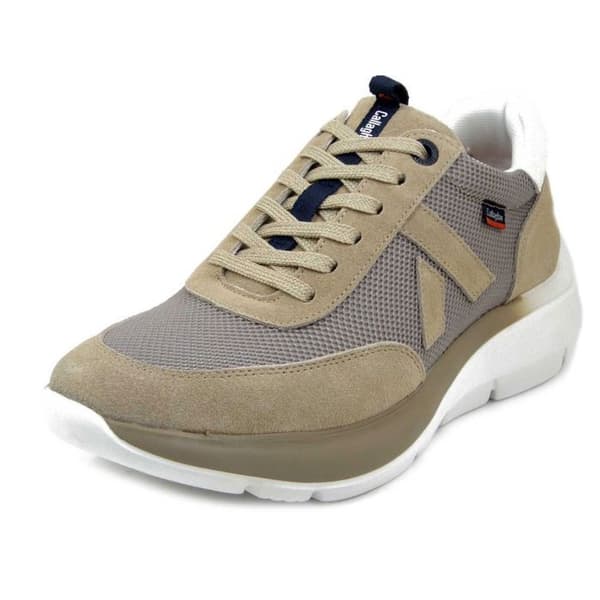 Sneakers Herr - CALLAGHAN - Beige - Mocka och Tyg - Snörning
