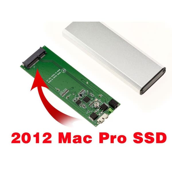 KALEA-INFORMATIQUE Aluminiumhölje USB 3.0 För SSD MACBOOK PRO ÅR 2012 SSD 8+18 PIN