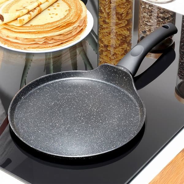 Non-stick crepe pan - VILDE - 24 cm - Induction compatible - Granite coating - Soft touch handle