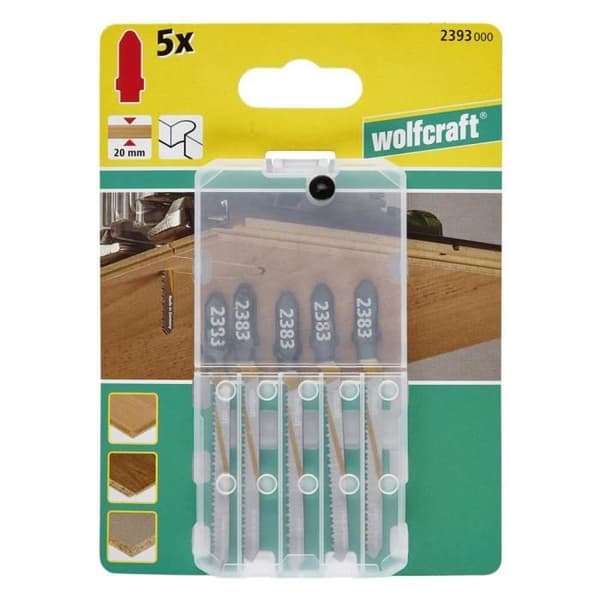 Sabre sågblad - WOLFCRAFT - Bosch HCS - Set om 5 - 5 cm - Längd på 5 cm