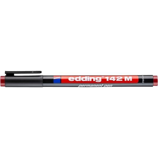 EDDING Permanent markers - 10-pack röd - Medelspets 1 mm