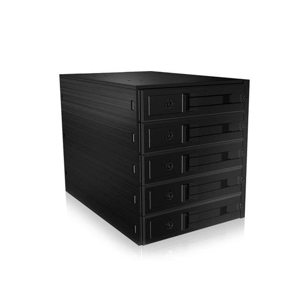 Lagringsmediediskfack - ICY BOX - IB-565SSK - 5 hårddiskar - Svart