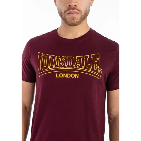 T-shirt Lonsdale Beanley - svart/marinblå/oxblod