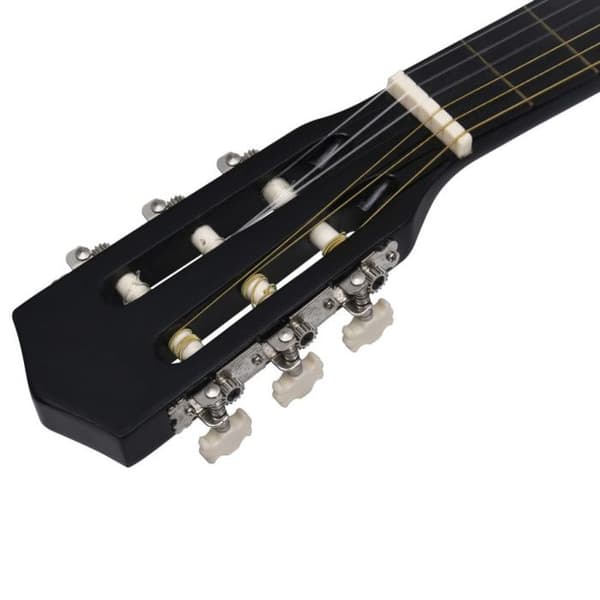vidaXL klassisk gitarr för nybörjare och barn Svart 3/4 36"