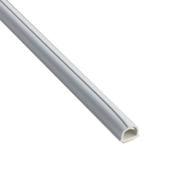 Pack med 4 självhäftande Cablefix-skenor 8 x 7 mm vit