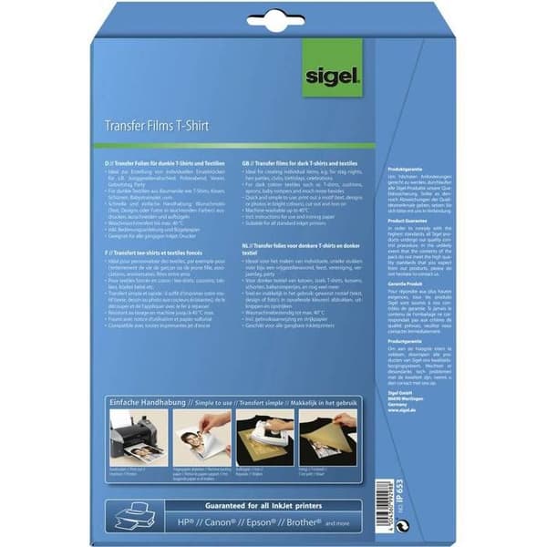 SIGEL - SIGEL HOT T-SHIRT TRANSFER FILMER...