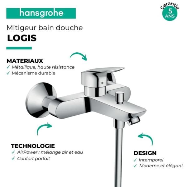 LOGIS bad-duschblandare - Krom