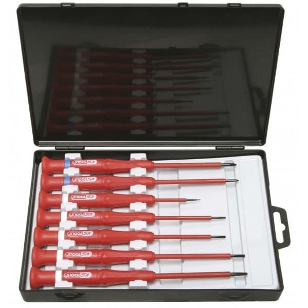 Elektronisk skruvmejselsats - KS TOOLS - 7 delar - Precision - Ergonomisk - Hållbar
