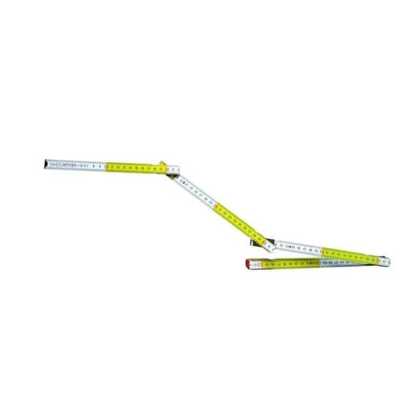 STANLEY Viklinjal 2m x 17mm trä vit-gul