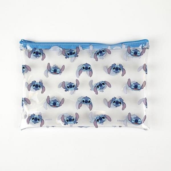 Skrivsets - Stitch - 12 bitar - Blå - PVC - För Barn