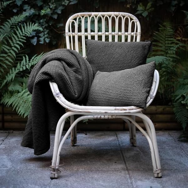 Honeycomb kudde 45 x 45 cm MAÏA Grey Tower…