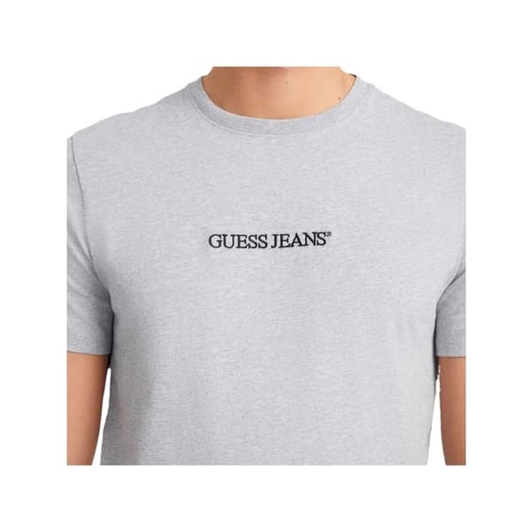T-shirt slim logotyp broderad Guess