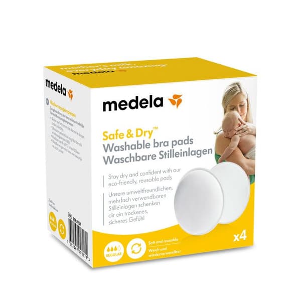 MEDELA - Tvättbara dyna - 4-pack - Ultrapabsorberande