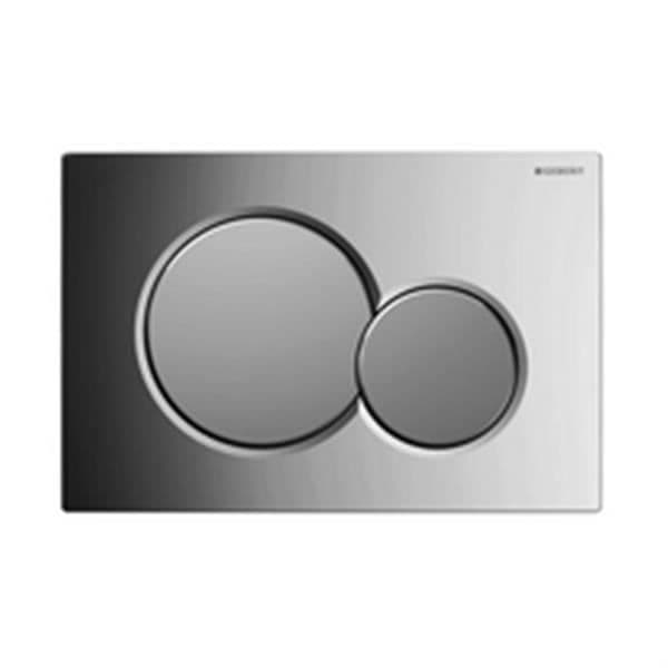 Geberit Sigma 01 DUO kontrollplatta blank krom - Ref 115.770.KA.5 - OD