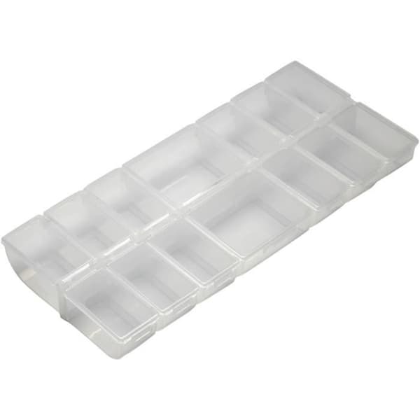 Creotime förvaringsbox 24 x 11 cm i transparent polypropen
