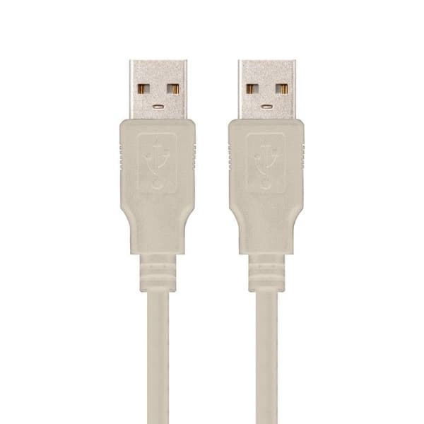 USB-kabel - NANOCABLE - 10.01.0304 - 3 m - USB A - USB 2.0 - Beige