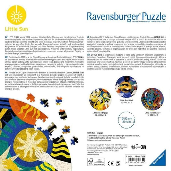 Pussel 500 bitar rund: Engagera dig, LITTLE SUN