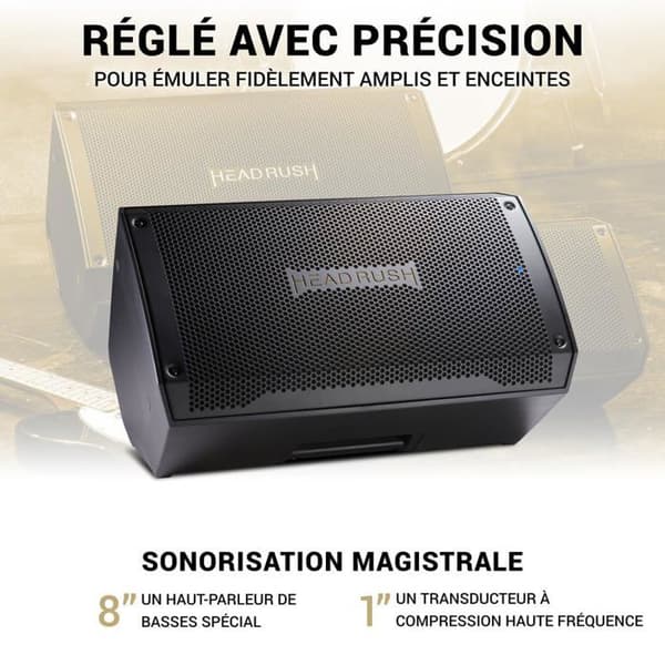 Aktivförstärkare - HeadRush - FRFR108MK2 - 2000W - Bluetooth - Högtalare 8''