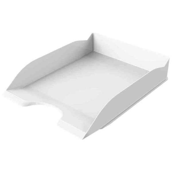 Set med 6 brevkorgar BASIC, stapelbara, vit