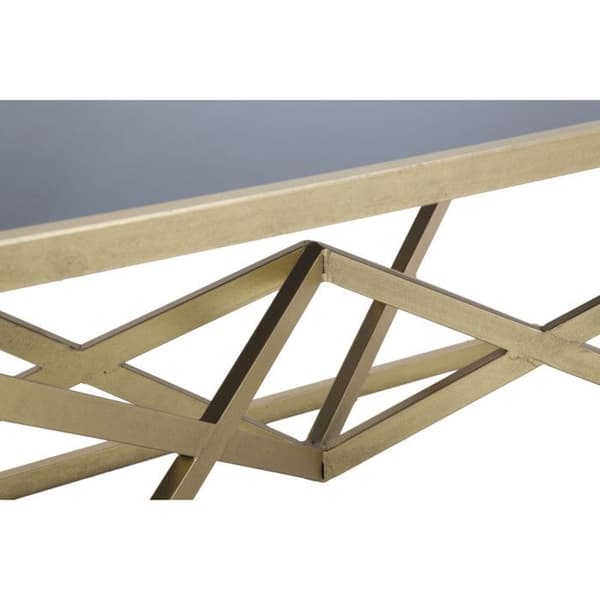 Soffbord Design "Pyramid" 110cm Svart & Guld